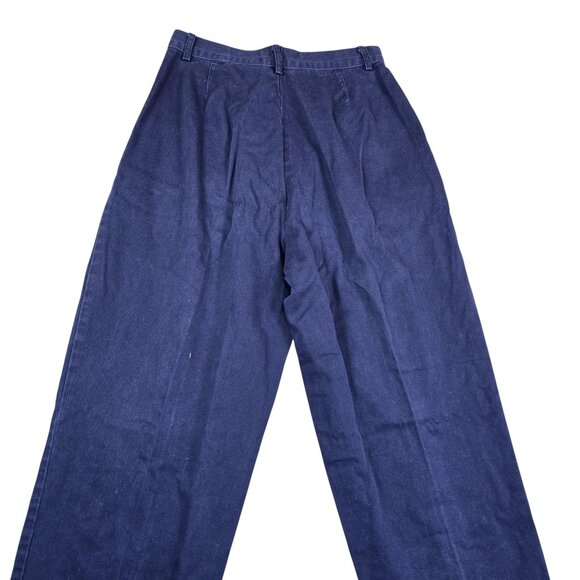 Vintage Northern Reflections Pants Womens 9/10 Blue 90s High Rise Pleated - Picture 13 of 16